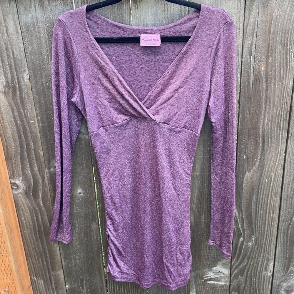 Purple Michael Stars Dress O/S